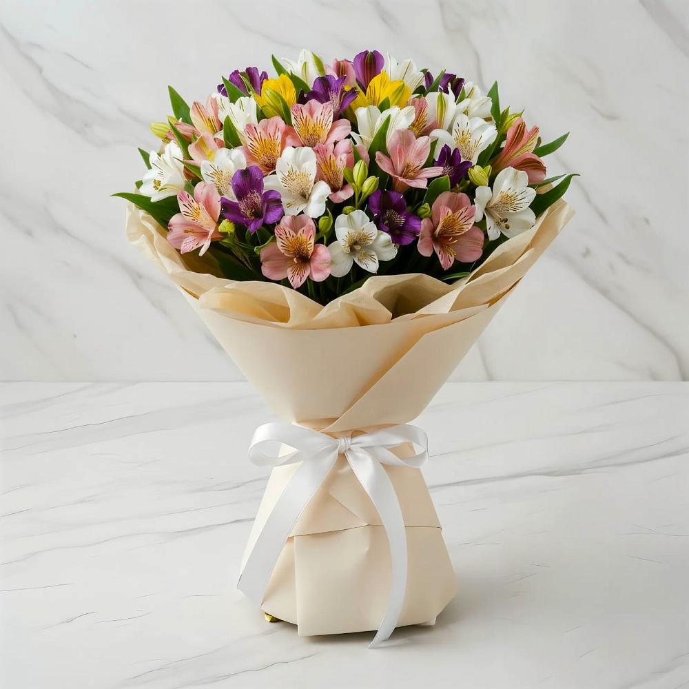 Букет цветов из: Альстромерии в Черском