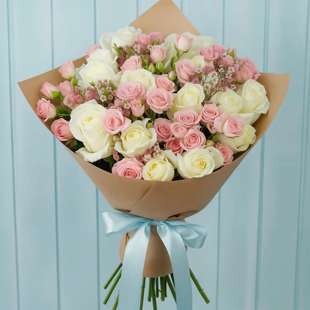 Букет цветов из: Розы в Черском