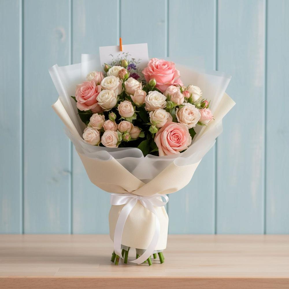 Букет цветов из: Розы в Черском