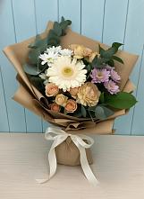 Букет цветов из:  Герберы и Хризантемы в Черском