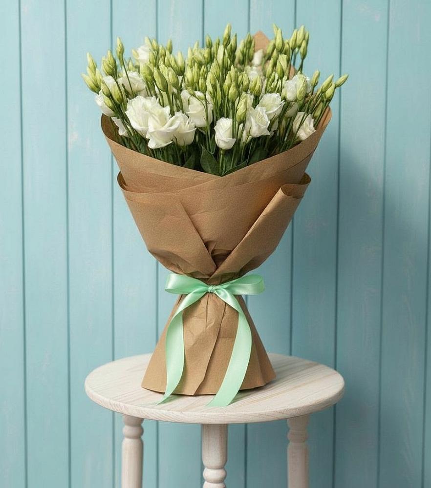 Букет цветов из: Лизиантусы в Черском