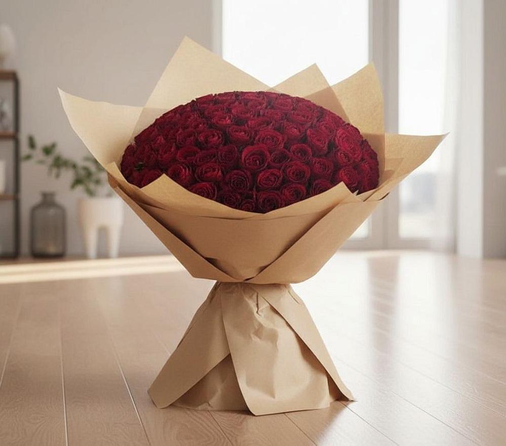 Букет 101 Красная роза в Черском