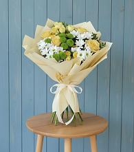 Букет цветов из:  Хризантемы и Розы в Черском