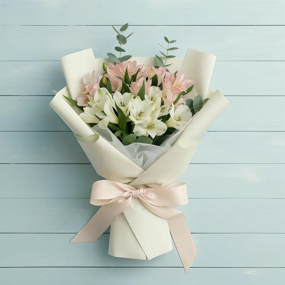 Букет цветов из: Альстромерии в Черском