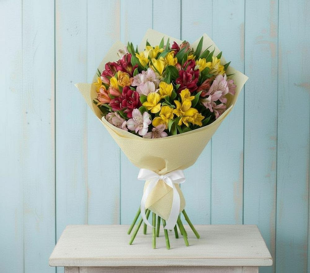 Букет цветов из: Альстромерии в Черском
