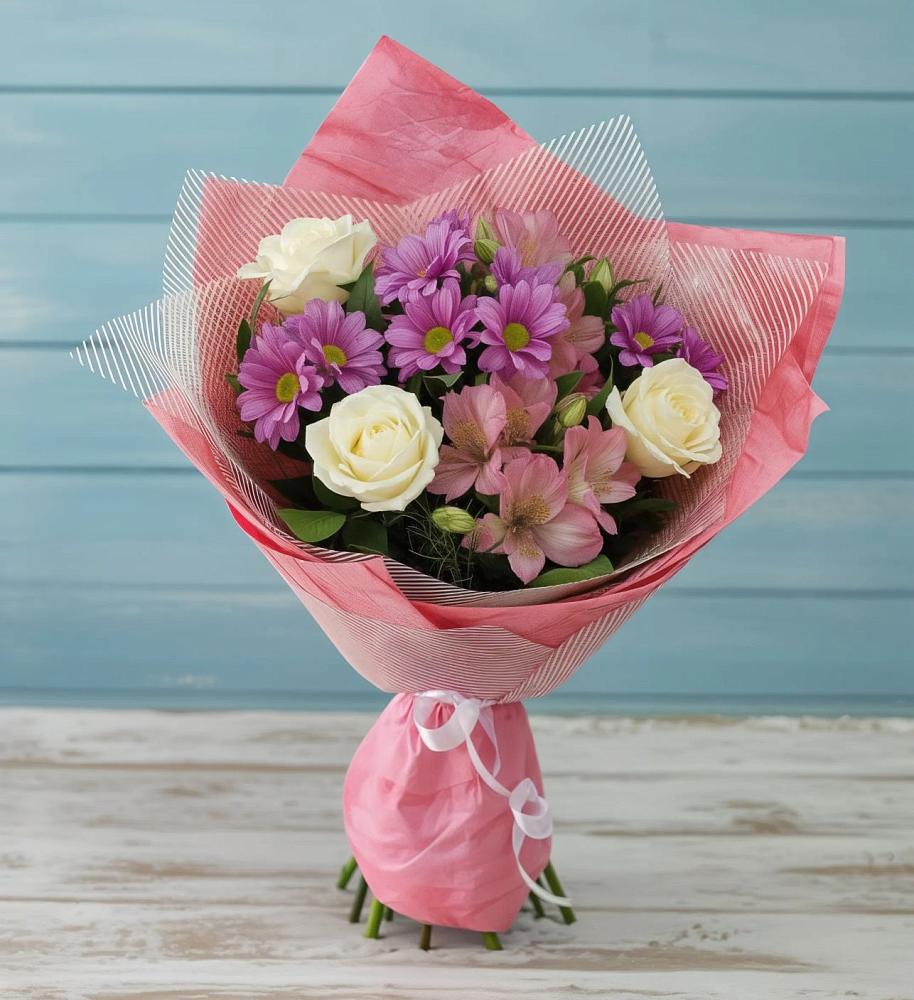 Букет цветов из: Герберы в Черском