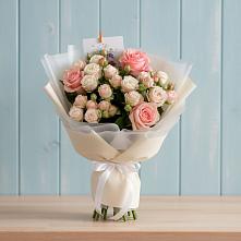 Букет цветов из:  Розы в Черском
