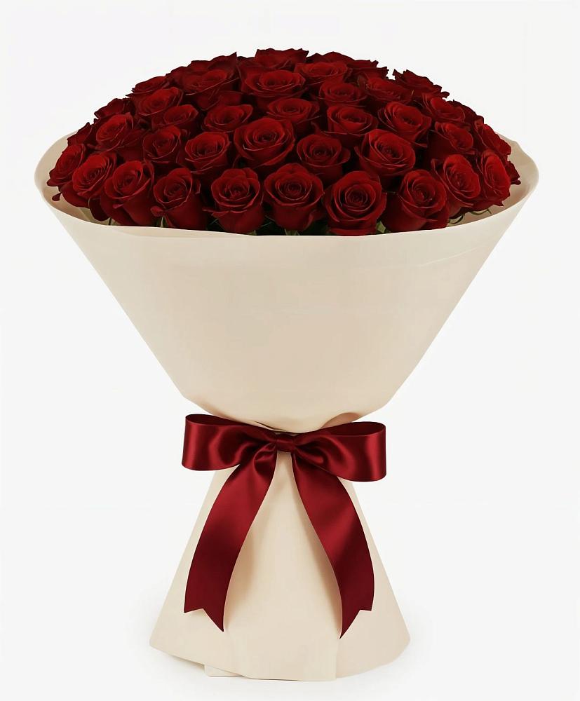 Букет 101 Бордовая роза Блэк Бакарра в Черском