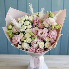 Букет цветов из:  Альстромерии и Розы в Черском